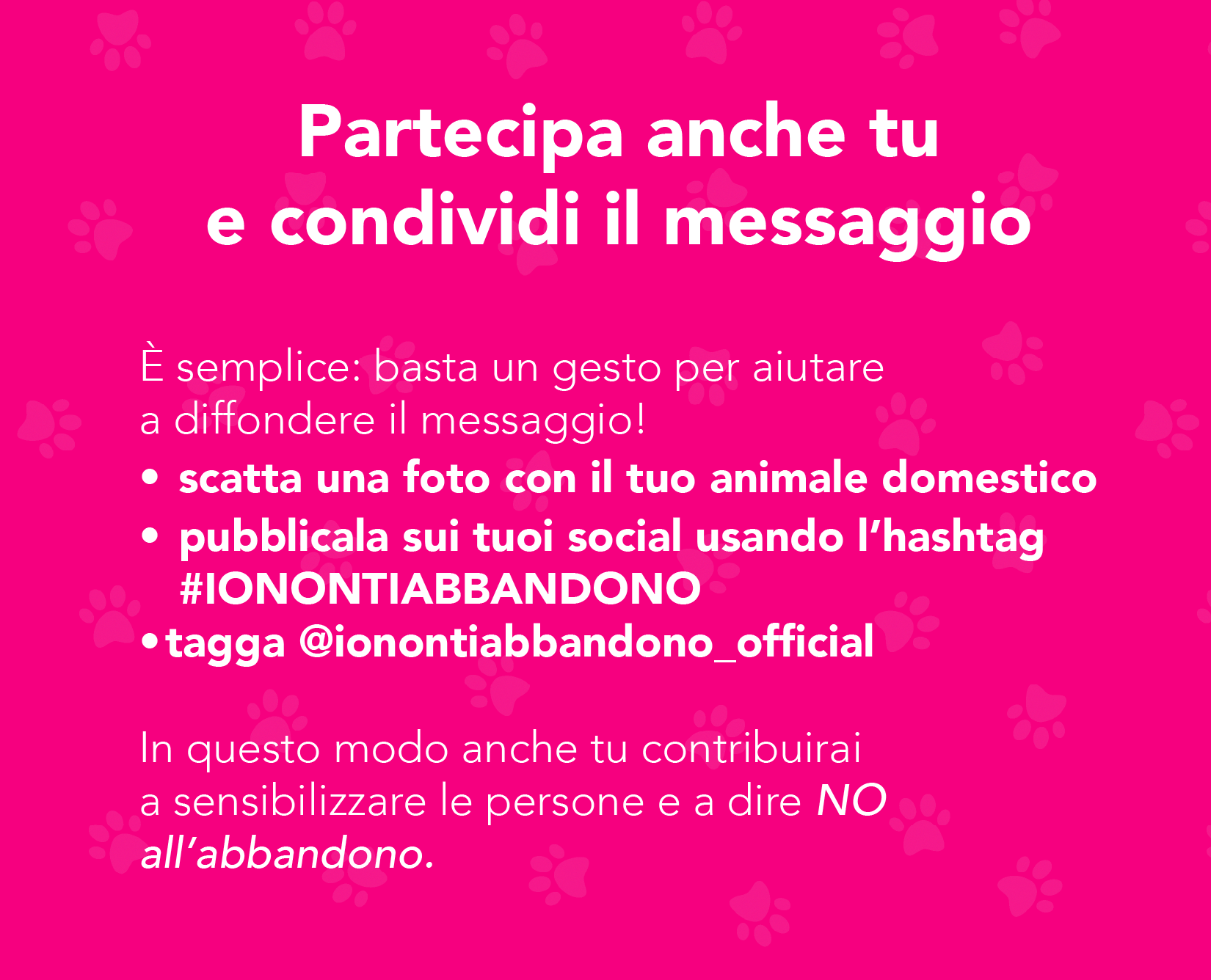 #IONONTIABBANDONO